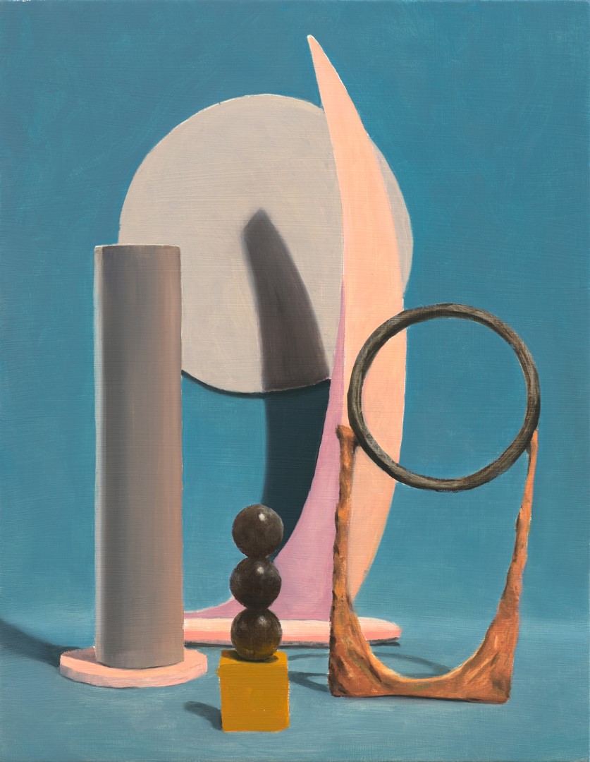 Blue Still life (2021), 40 x 32 cm, oil on panel (private collection)